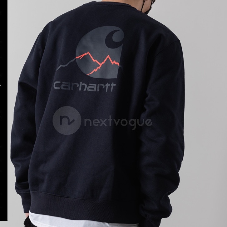 CARHARTT Áo sweater pullover Cổ Tròn Thoải Mái Thời Trang Unisex