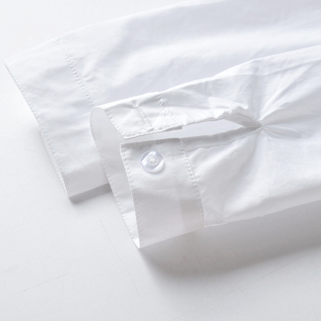 Bộ quần áo sơ mi cho bé (8-21kg), Chất liệu kate mềm mịn, màu áo trắng kết hợp cùng quần be nâu vô cùng bảnh trai