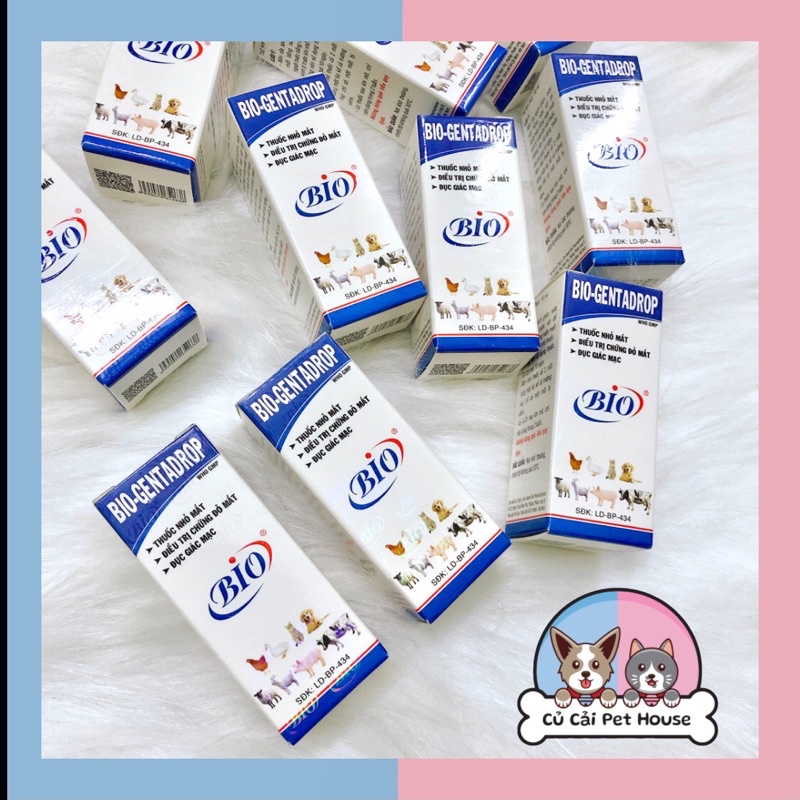 Dung Dịch Nhỏ Mắt Bio Gentadrop Dành Cho Chó Mèo