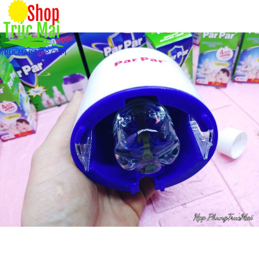máy đuổi muỗi parpar tăng kèm lọ tinh dầu
