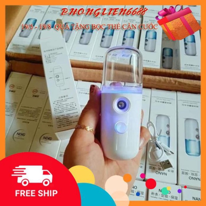 Máy xông mặt phun sương nano cầm tay mini