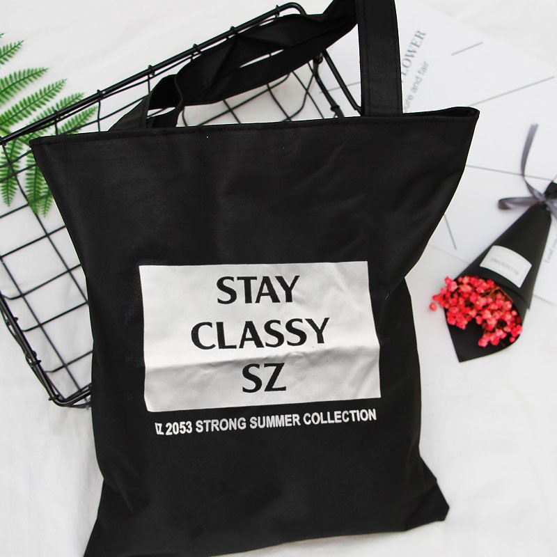 [Hình Thật] Túi Vải Tote Stay Classy Dày Đẹp