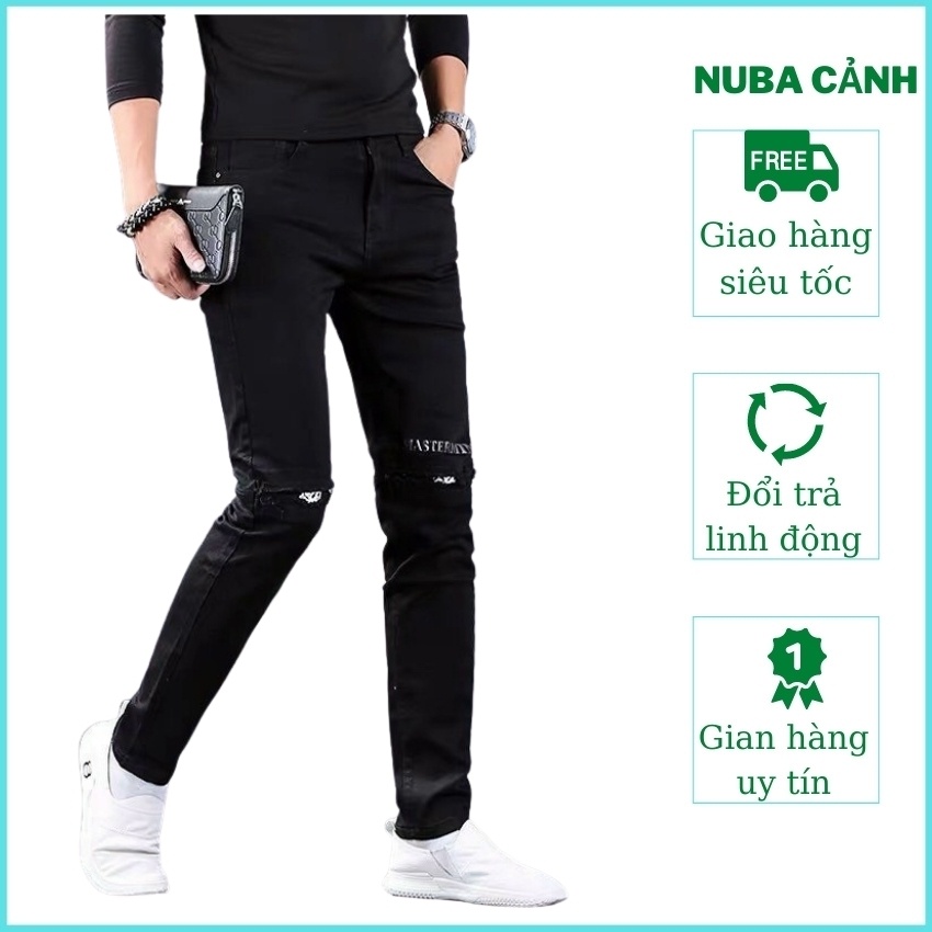 Quần jean nam cao cấp đẹp giá rẻ giống hình giống mẫu,quần bò NUBA 86 | BigBuy360 - bigbuy360.vn
