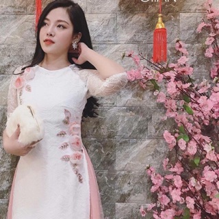 Áo dài cách tân siêu xinh 350/1 sét áo váy