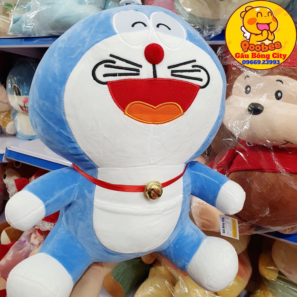 Gấu Bông Mèo Doraemon Đô Rê Mon Vải Co Dãn 4 Chiều Mềm Mịn Quà Tặng Ý Nghĩa