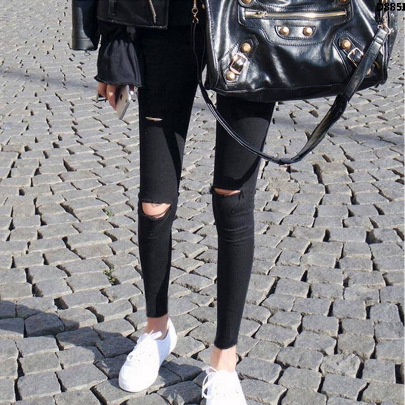 Quần Legging Dài Màu Đen Phối Lưới Phong Cách Hàn Quốc Cho Nữ