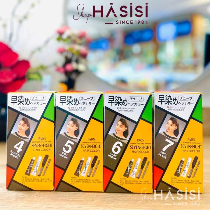 Thuốc Nhuộm SEVEN-EIGHT - Covers Gray Hair Rapidly Hair Color