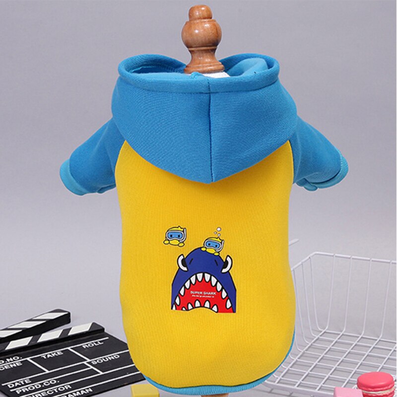 Áo khoác có đệm lót họa tiết in ấn thời trang mùa đông dành cho thú cưng