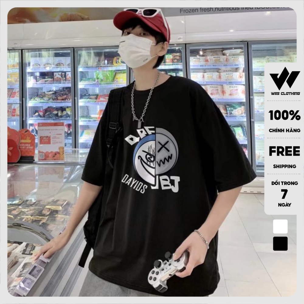 Áo phông unisex form rộng WIIS tay lỡ oversize DAYIDS thời trang nam nữ ulzzang