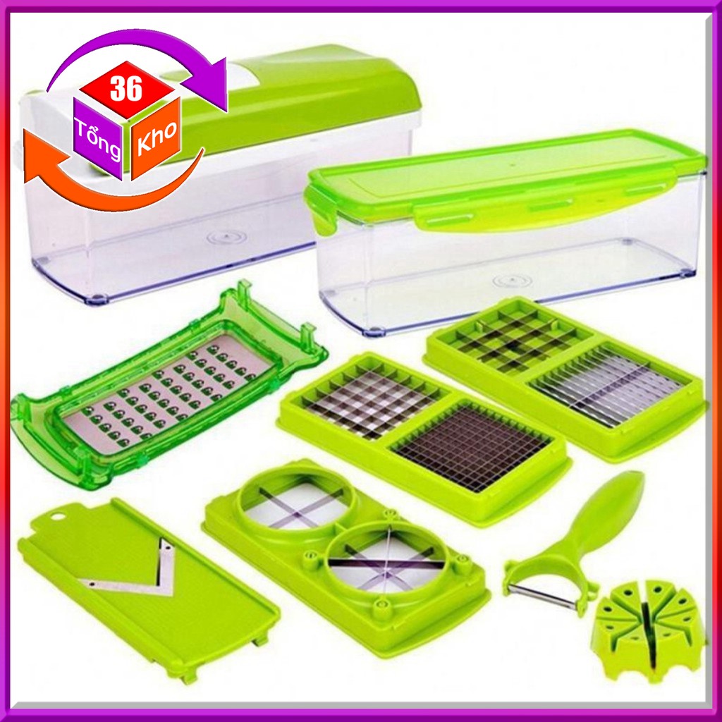 3️⃣6️⃣ Bộ Dụng Cụ Cắt Gọt Tỉa Rau Củ Quả Đa Năng Siêu Tốc Nice Dicer 12 Món Cao Cấp - Tổng Kho 36