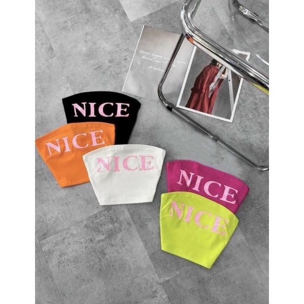 ÁO THUN ỐNG CHỮ NICE, ÁO QUÂY CHỮ SEXY MÀU NỔI MS70151