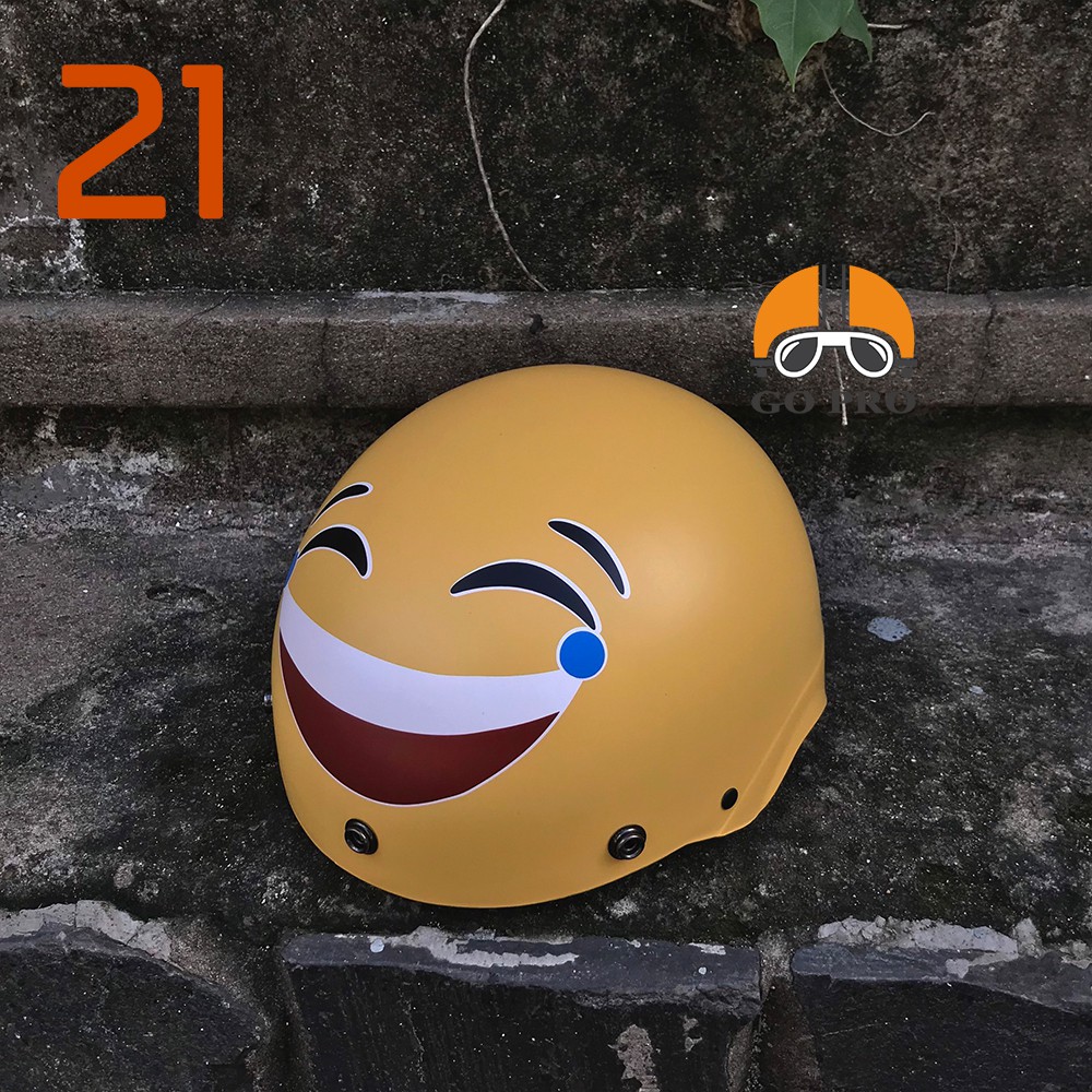 Mũ Bảo Hiểm ½ XPRO X110 Emoji Chuẩn Quatest 4