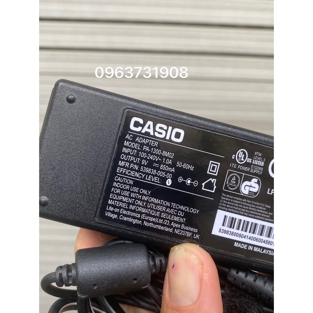 Dây nguồn đàn Casio 9V-850mA