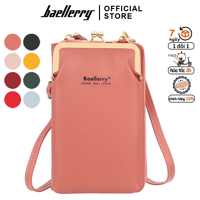 Ví Đeo Chéo Hàng Hiệu Baellerry Dáng Đứng, Để Vừa Điện Thoại Smartphone, Iphone Mẫu 3 - N8101
