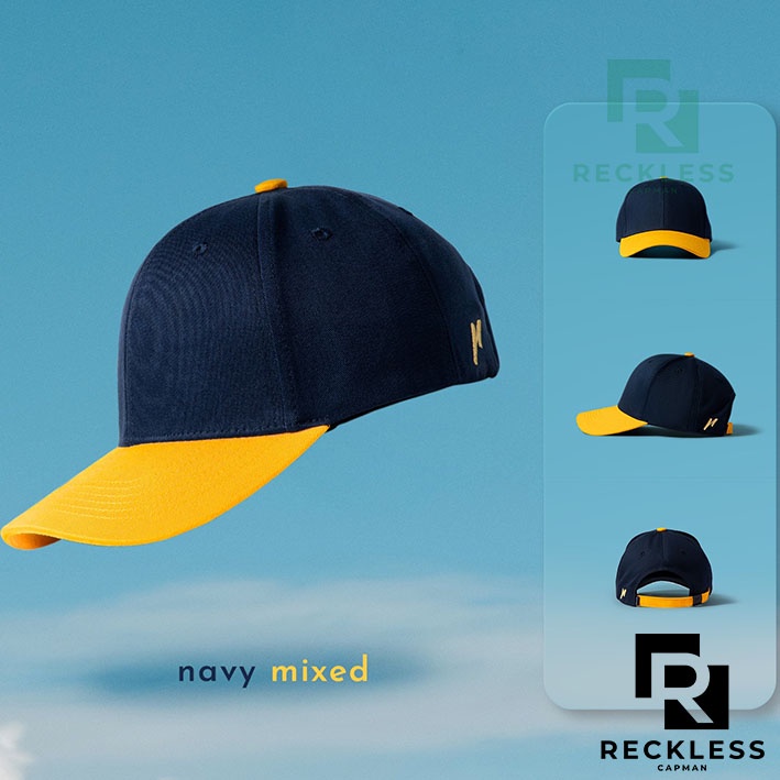 Nón Lưỡi Trai Bóng Chày Màu Phối Reckless Capman  - Signature Ballcap Mixed - Vải Kaki Cotton