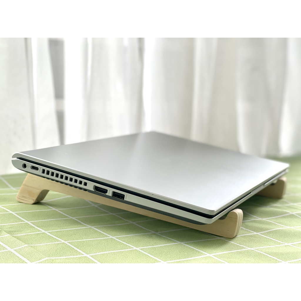 Giá đỡ laptop, kệ laptop gỗ cao su mới tản nhiệt tốt phong cách tối giản loại BC