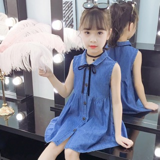Đầm denim giả jean