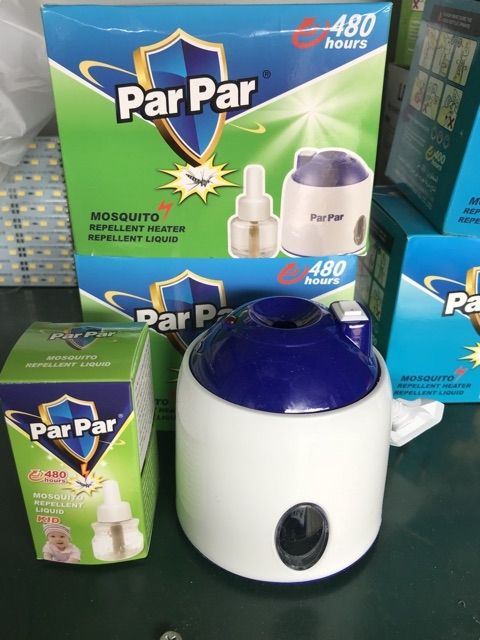Máy đuổi muỗi xông tinh dầu Parpar + Kèm 1 Tinh dầu