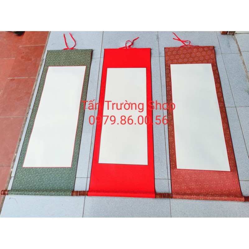 Giấy biểu lụa viết thư pháp kích thước  40*120