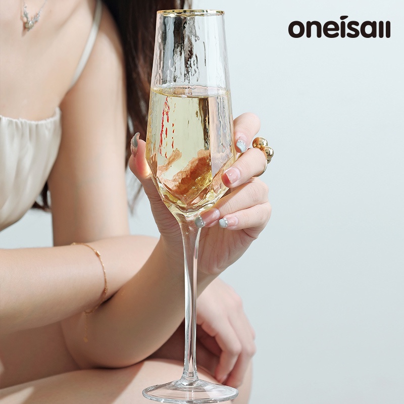 Ly uống rượu champagne ONEISALL gia dụng 300ml/550ml/560ml