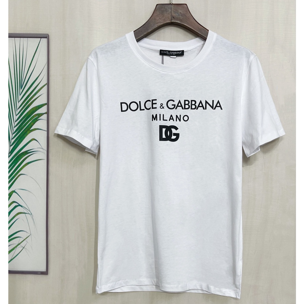 Áo thun tay ngắn cổ tròn in logo mới D0LCE&GABBA 2021