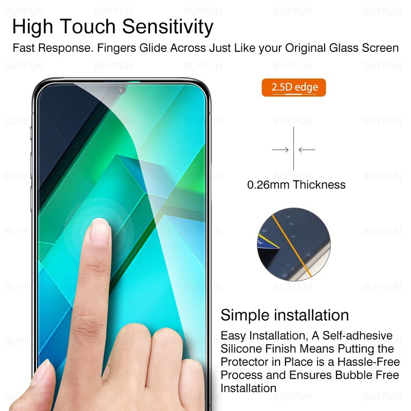 Set 3 Kính Cường Lực Bảo Vệ Màn Hình Điện Thoại Tecno Pova 3 2 Neo Camon 18 18P 17 17P 16 SE Pro 5G