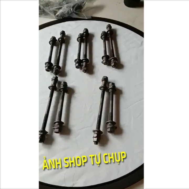 Trục trước và sau bánh xe đạp, trục côn moay ơ (Trục đặc)
