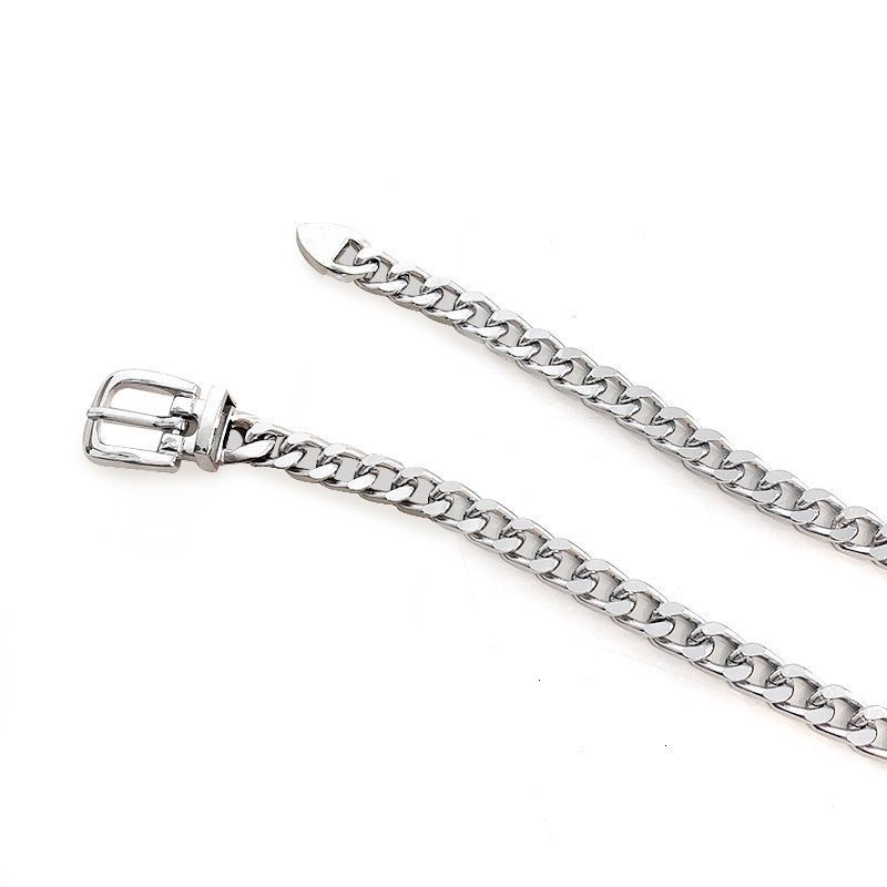 Thắt lưng dây xích kim loại phong cách hip hop thời trang