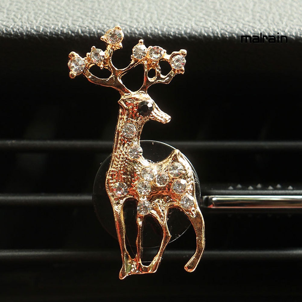 Kẹp Khuếch Tán Nước Hoa Xe Hơi Hình Nai/Anh Đào/Tháp Đính Đá