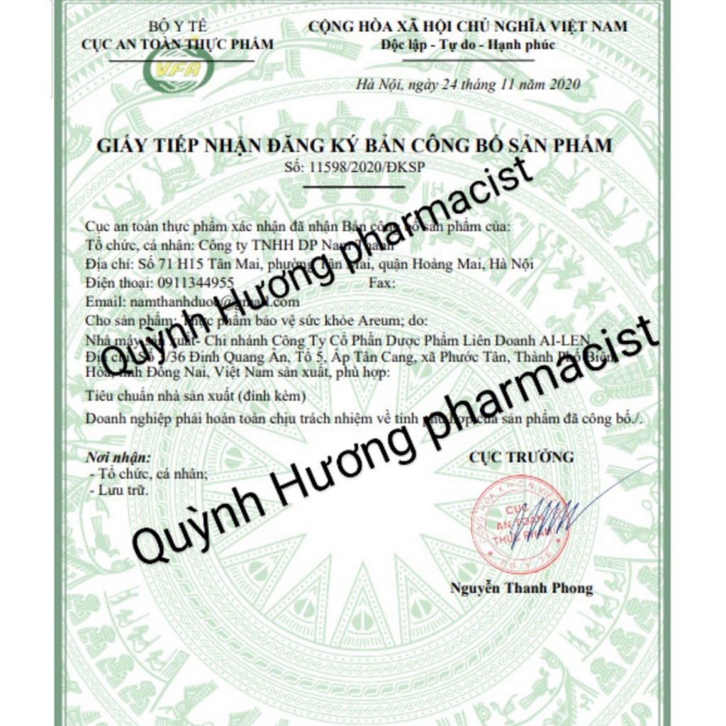 Viên uống nội tiết AREUM lọ 30 viên giúp bạn trẻ trung,tự tin.