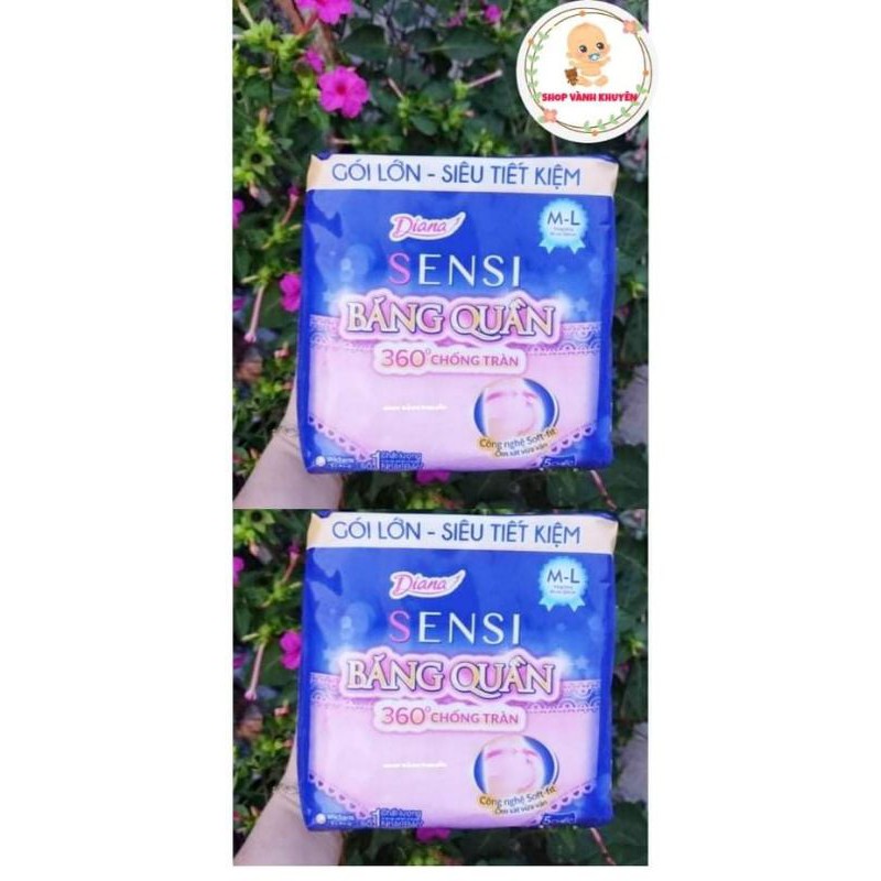 Combo 2 Băng Đêm Dạng Quần Diana gói 5 miếng/gói 2 miếng size M-L