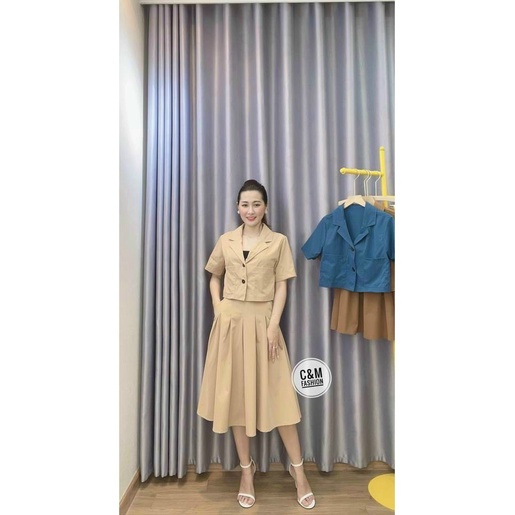 SÉT VEST NỮ CHÂN VÁY 3 MÓN DỰ TIỆC KẾT HỢP CÔNG SỞ CỰC XINH CHO QUÝ NÀNG CHẤT LIỆU TUYẾT MƯA TT HHP