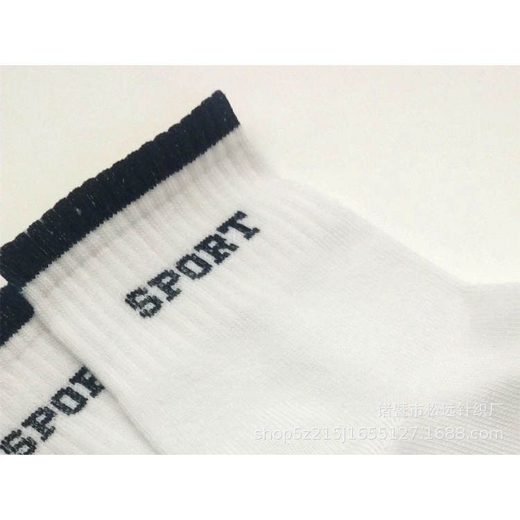 Tất Nam SPORT, Vớ Ngắn Nam Nữ vải Cotton Dày Vừa, Chất Liệu Cotton Thoáng Mát Khử Mùi Tốt