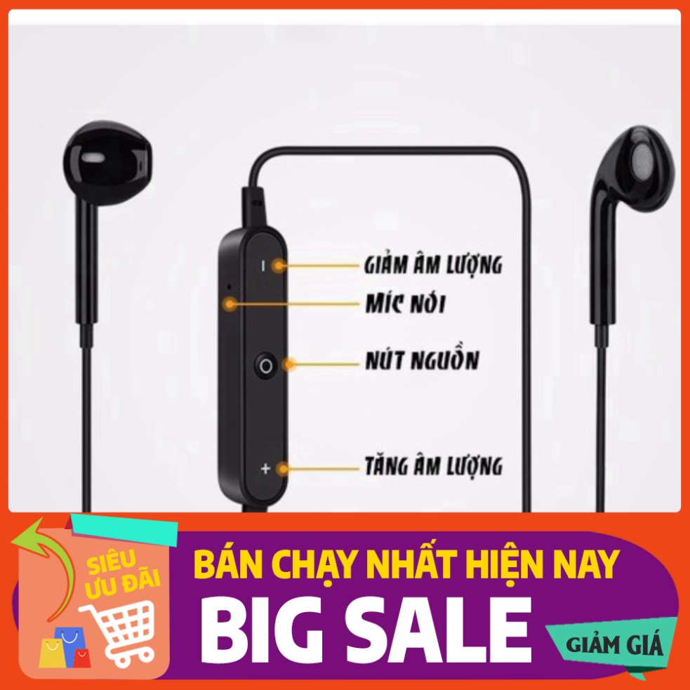 [FREE SHIP] 💥[GIÁ HỦY DIỆT]💥Tai nghe bluetooth thể thao không dây S6 ĐẸP- NHỎ GỌN- ÂM THANH CỰC HAY 💥SIÊU RẺ💥