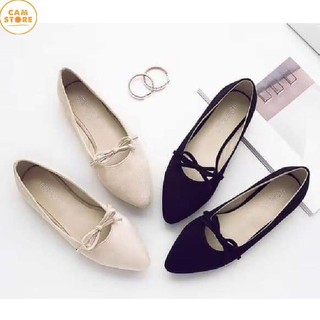 C1 - Giày nữ búp bê thắt lơ siêu cute