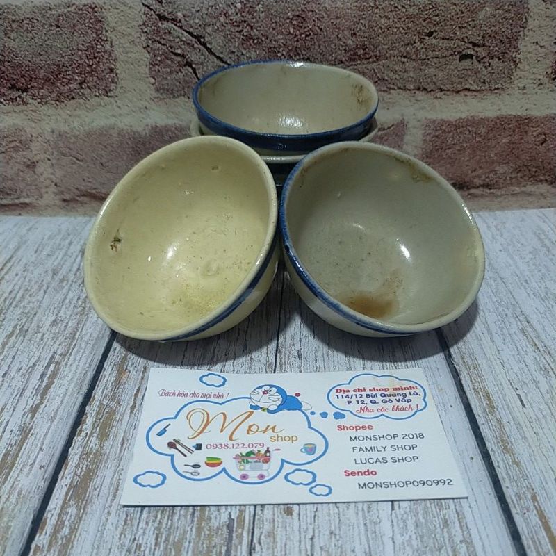 10 Chén Nướng Hột Vịt Lộn. Chén Bánh Bò Hay Chén Nhỏ Gia Vị Nhỏ 7*3cmk