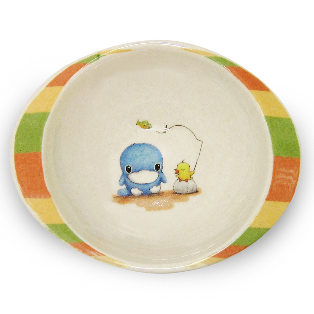 Chén ăn dặm cho bé bằng bột tre KUKU KU3026/KU3027