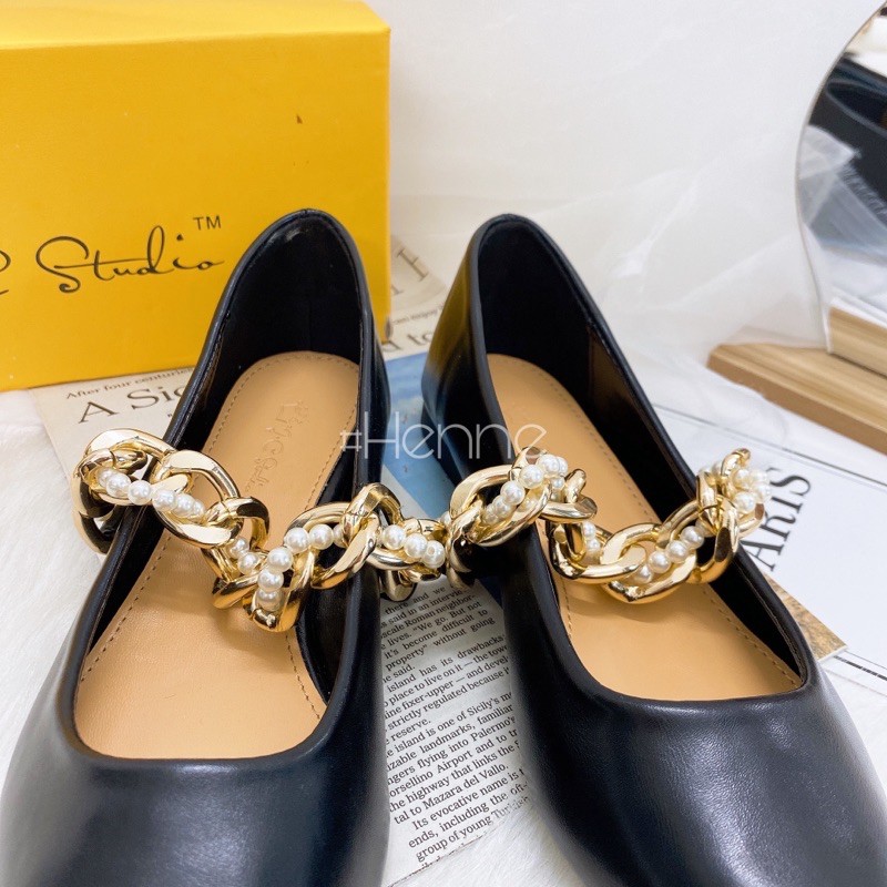 HENNE - Bệt quai xích vàng đan ngọc | BigBuy360 - bigbuy360.vn