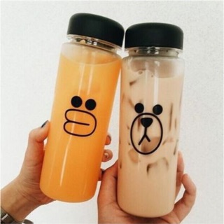 Bình đựng nước gấu nâu, vịt vàng + Túi vải giá chỉ 30k gồm bình + túi