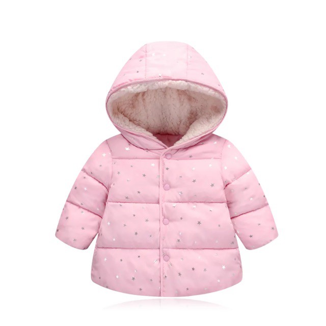 Áo khoác lông mũ cho bé