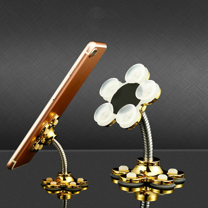 Giá đỡ hít hình bông hoa, kẹp điện thoại 2 đầu hút chân không KLH | BigBuy360 - bigbuy360.vn