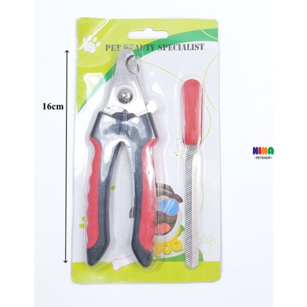 Kéo  kìm bấm cắt móng cho chó mèo thú cưng cún kèm dũa móng chân Nina pet shop