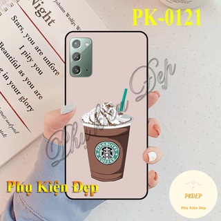 Ốp lưng samsung galaxy note 20 - ốp dẻo đen in hình trà sữa