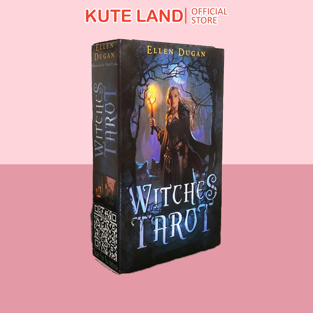 [Size Gốc] Bài Tarot Witches 78 Lá Bài Size 7x11.7 Cm Tặng Đá Thanh Tẩy Và Link Hướng Dẫn Tiếng Việt S15