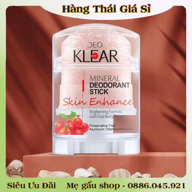Lăn Đá Khoáng Deo KLEAR MINERAL DEODORANT STICK - Hàng Nội Địa Thái Lan