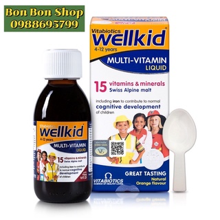 Vitamin tổng hợp cho bé Wellbaby /Wellkid Multivitamin Liquid, Anh