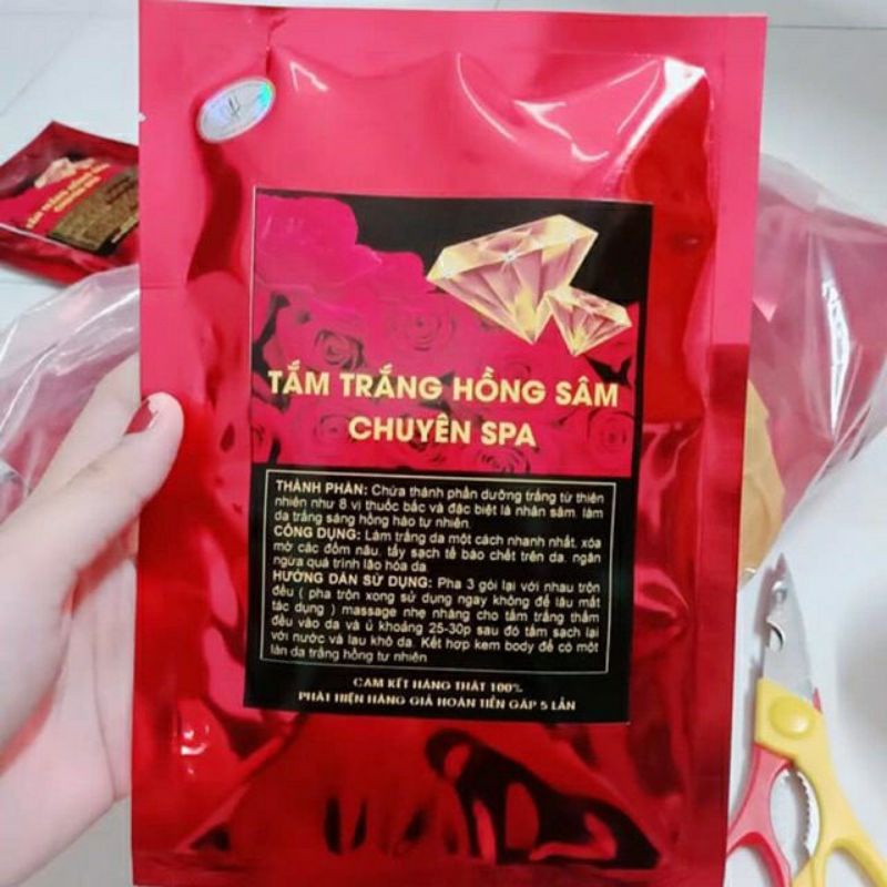 Tắm Trắng , Ủ Trắng Hồng Sâm
