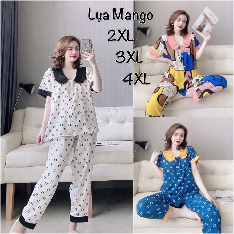 (Siêu Phẩm) Đồ bộ Bigsize Lụa Cao cấp 50-110kg - chuẩn size