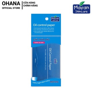 Giấy Thấm Dầu Mayan Oil Control Paper 100 Tờ