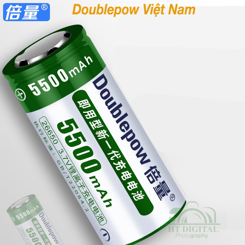 Pin sạc Doublepow 26650 3.7V 5500mah